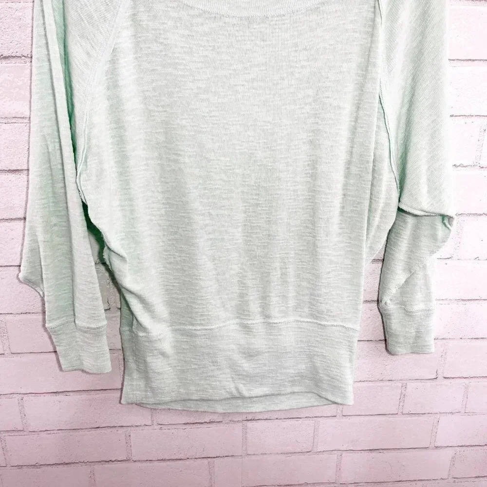 We the Free - Free People Mint Green Dolman Sleeve Pullover Shirt Women's XS - Picture 3 of 8